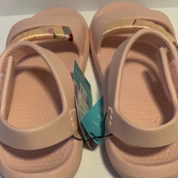 Essentials by Muk Luks Sandals Womens LG 9-10 Pink Slingback Hook & Loop Sporty - Picture 13 of 14